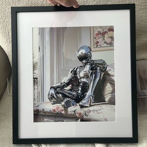 Futuristic Framed Wall Art 18.5”Wx20”H